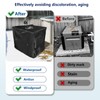 Pool Heater Winter Cover,with Plush Lining,Waterproof Swimming Pool Heater Cover