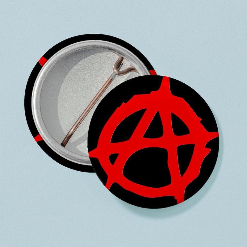 CafePress Anarchy 1" Round Mini Button