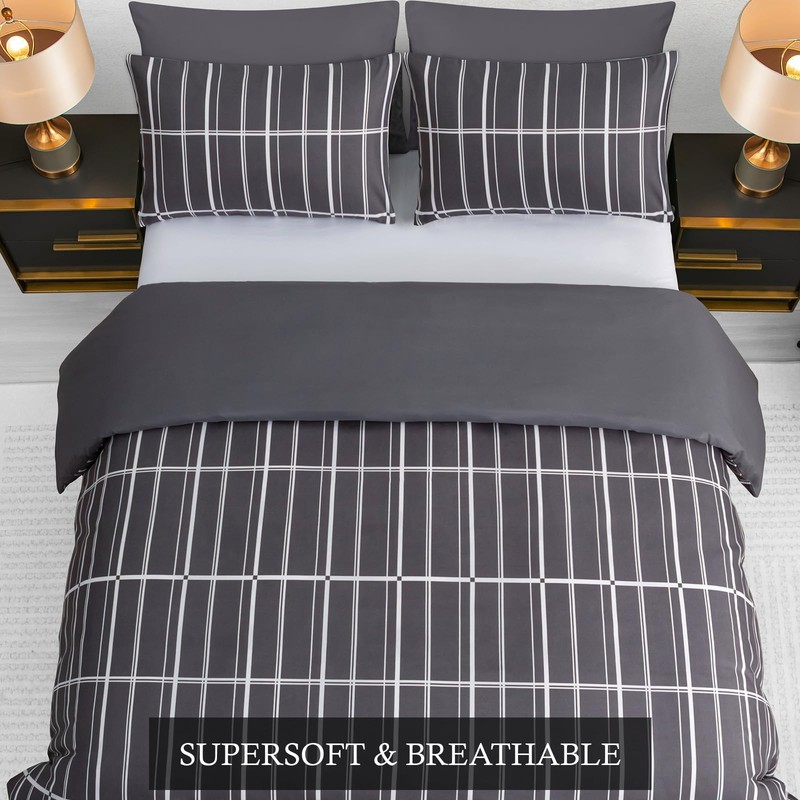 Pamposh Single Duvet Cover Set - Premium Brushed Microfiber Duvet