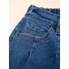 Sidefeel Women's Wide Leg Jeans Drawstring Baggy High Waisted Stretchy