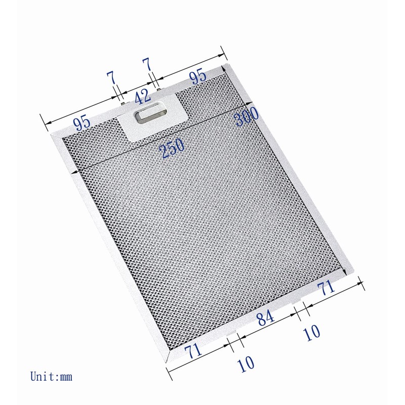 Amazinpure 2X 300 x 250 mm Cooker Hood Metal Mesh