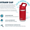 YETI Rambler Jr. 12 oz Kids Bottle, with Straw Cap,