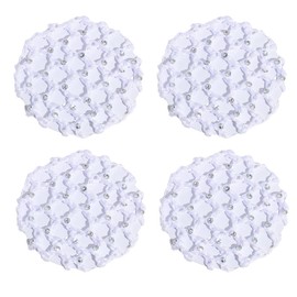Pack of 4 Net for Hair, Bun Net Hair Net, Hair Nets Hairstyles, Ballet Bun Net, Crystal Hair Net, Bun Glitter, Bun Hairstyle Aid Fabric Knot Net for Gymnastics Rhythmic Sports Gymnastics Ballet