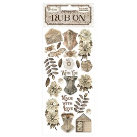 Stamperia - Rub-on for Scrapbooks, Albums, Cards, Bullet Journals and More, Easily Transfer Images onto Paper and Other Surfaces, Perfect for Crafts and Gifting (Old Lace Corsets)