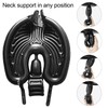 Inflatable Shampoo Bowl, Portable Folding Black PVC Head Washing Basin,