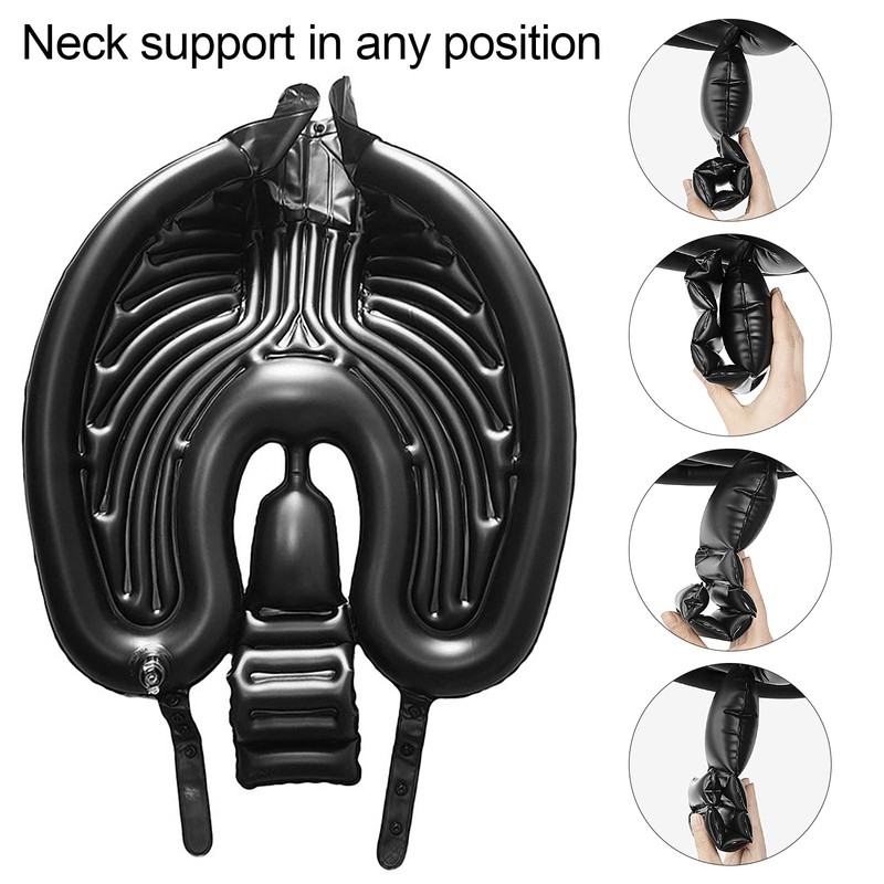 Inflatable Shampoo Bowl, Portable Folding Black PVC Head Washing Basin,