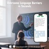 AI Language Translation Earbuds, LCD Touch Screen OWS Real-Time Translator