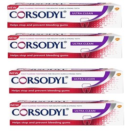 Corsodyl Ultra Clean Toothpaste 75 ml (Pack of 4)