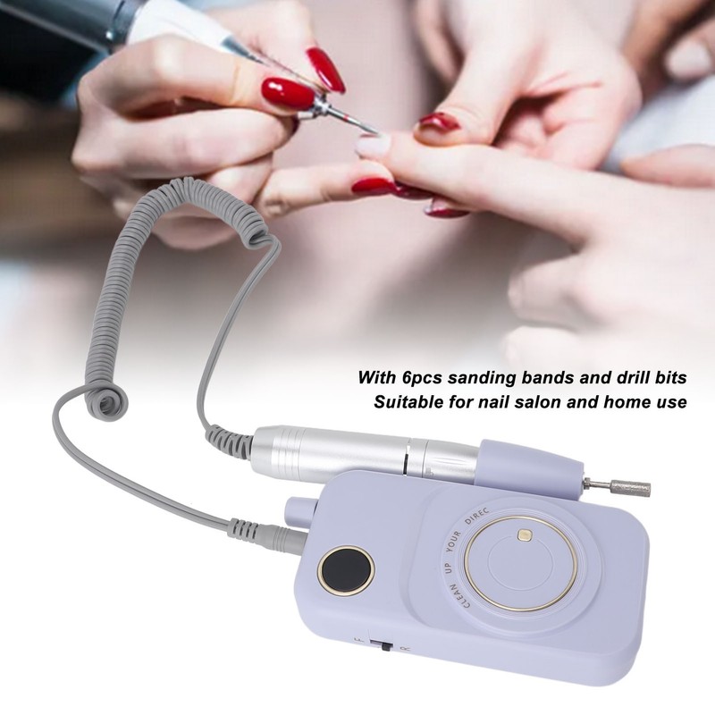 Professional Nail Drill Machine 35000RPM Rechargeable Electric Nail File Set