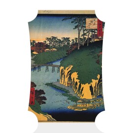 Fastasticdeals Vertical Home Decor Wall Sign Temple Gardens, Nippori Art Picture Frame Berlin Shape 12x18Inches