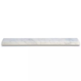 Stone Center Online C19P Carrara White Marble Beveled Pencil Edging Trim Molding Polished