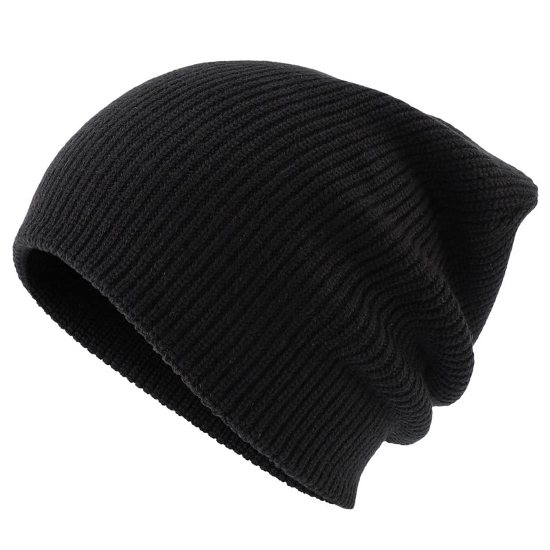 Connectyle Unisex Men's Ribbed Knit Hat Fall/Winter Knit Cap Fold-over