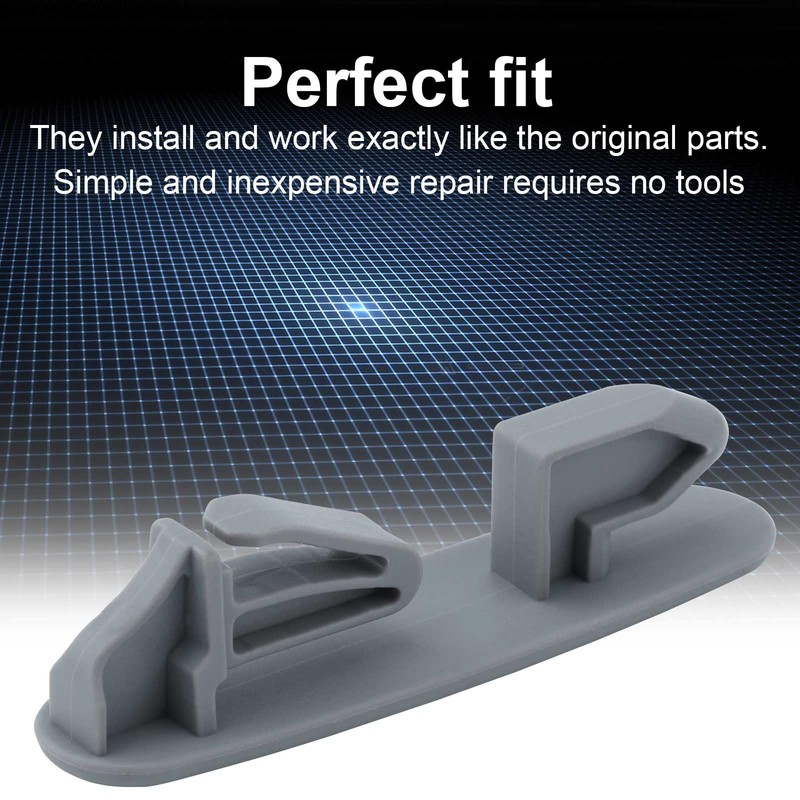 4pcs Dishwasher Upper Rack Slide Rail Stop Clips for WP8565925,