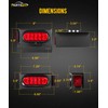 Partsam LED Steel Trailer Light Box Housing Kit w/ 6in