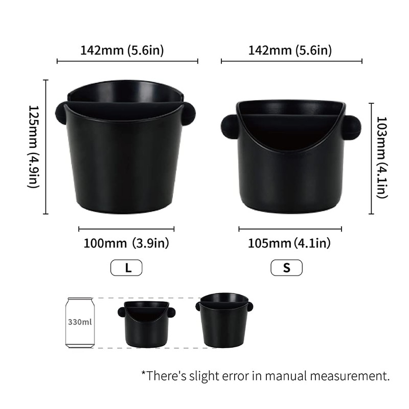 Watchget Espresso Knock Box 4.1" Knock Box ABS Coffee Residue