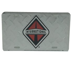 International Trucks License Plate (Diamond Plate)
