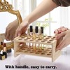 ELLDOO Rollerball Perfume Organizer, 24 Spaces Bamboo Perfume Storage Holder