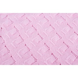Love Cashmere Girls Luxury 100% Cashmere Baby Blanket - 'Baby Pink' - hand made in Scotland RRP $300