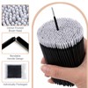 400 PCS Micro Brushes, Black Micro Applicator Brushes with Longer