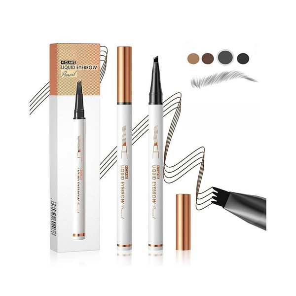 GECOMO 4 Prong Eyebrow Pencil, Non-Falling, Quick Dry Makeup, 36H