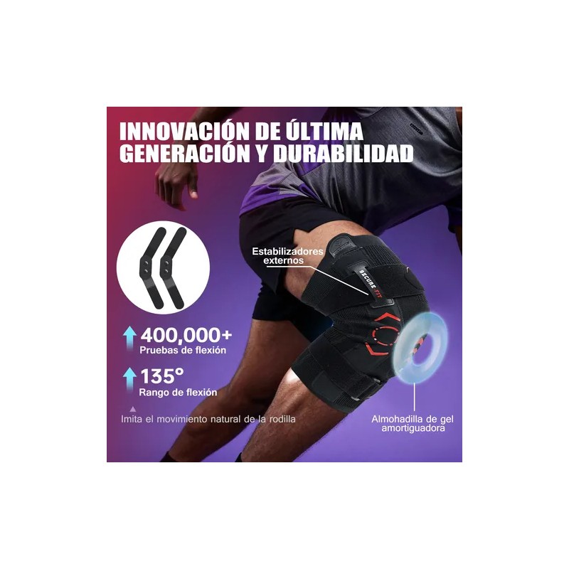 Rodillera Ortopédica Meniscos Ligamentos Gel Rótula Ajustabl