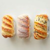 6pcs Artificial Bread Simulation Bread Model PU Long Sesame Bread