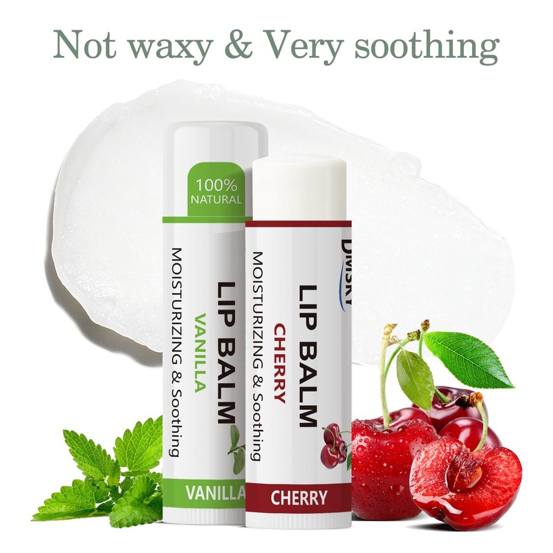 Dmsky Fruit Lip Balm Bulk - Hydrating for Men, Women,