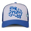 Coastal Clean Up Day White/Blue Trucker Cap, HFT-CleanUpDay-White-Blue-#33469