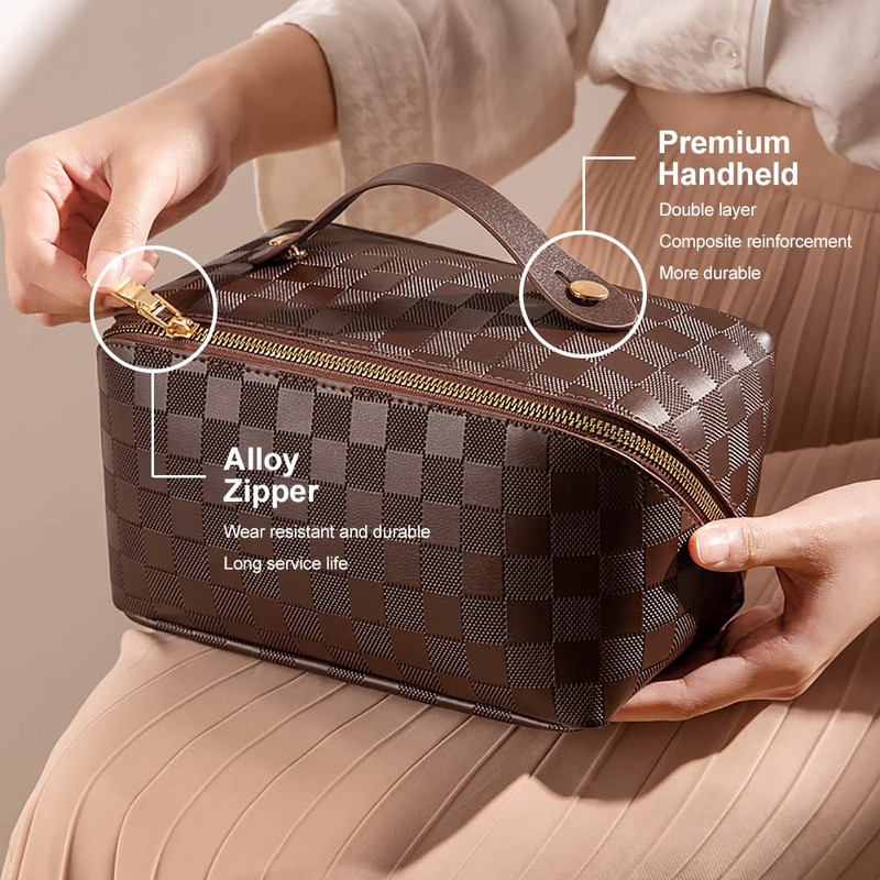 Portable Makeup Bag, Large Capacity Travel Cosmetic Bag, Multifunctional Travel