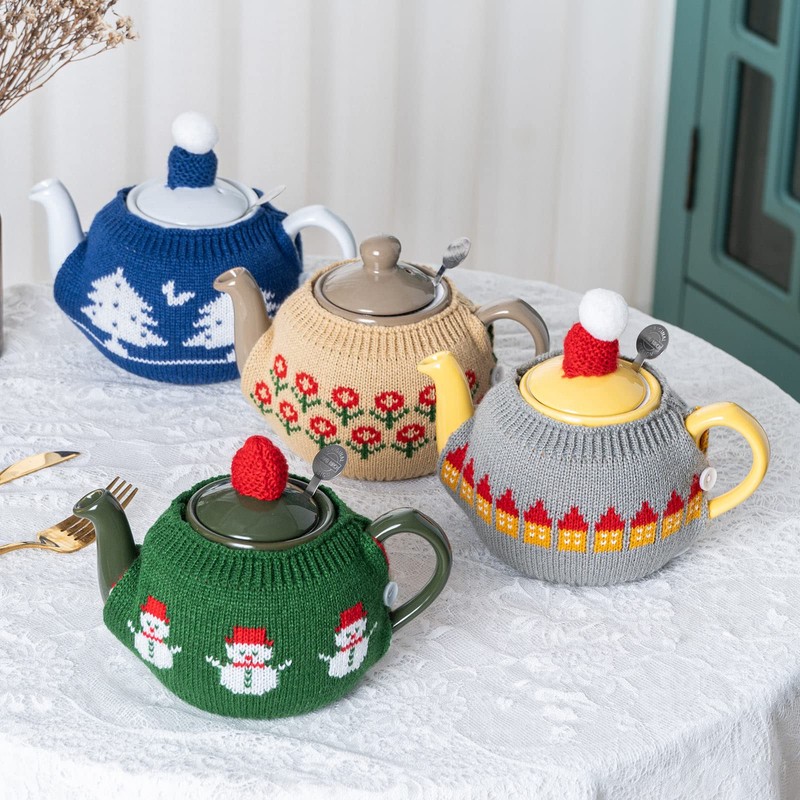 Cute Acrylic Fiber London Pottery Knitting Cozy Tea for London