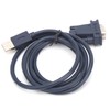 USB to RS232 Serial Cable Black Industrial Grade 9Pin Computer
