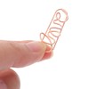 50pcs Love Shaped Paper Clips Metal Card File Note Clips