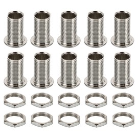PATIKIL M12x20mm Round Head Hollow Screw Bolts, 2 in 1 / 20Pieces Through Hole Bolt Chandelier Fasteners with Hex Nut