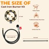 HZYUHMIG 41000 BTU 10 Jets Homemade Cast Iron Burner Assembly