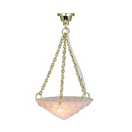 Melody Jane Dolls House Hanging Bubble Shade Ceiling light Miniature 12V Electric Lighting