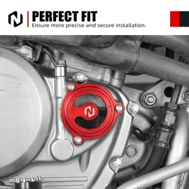 NICECNC Motorcycle Engine Oil Filtrar Cap Cover Compatible with Honda XR600R 1990-2000 XR650L 1993-2024,Aluminum