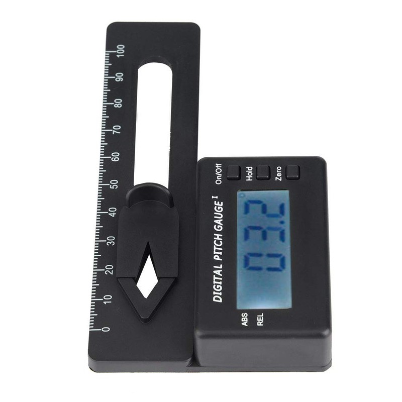 Akozon RC Accessories LCD Display Electronic Digital Pitch Gauge Helicopter