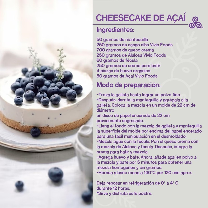 Vivio Foods, Acai Orgánico En Polvo, 150 gramos