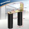 2 Pack 6" Slide Gate Guide Roller with L-Bracket Universal