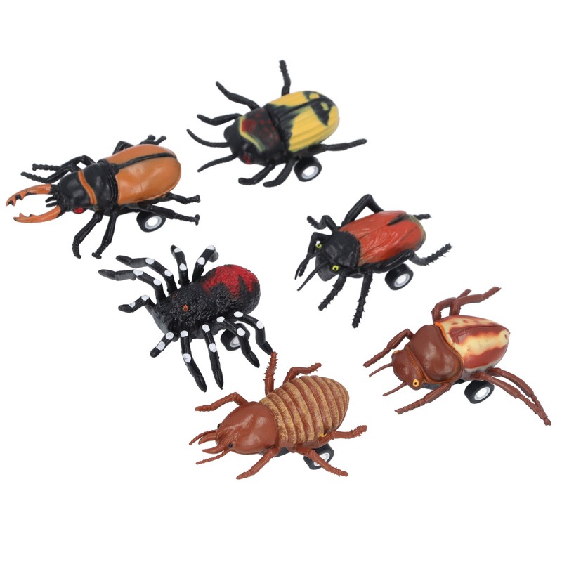 6pcs Animal Pull Back Vehicle Cars Educational Stimulate Imagination Safe