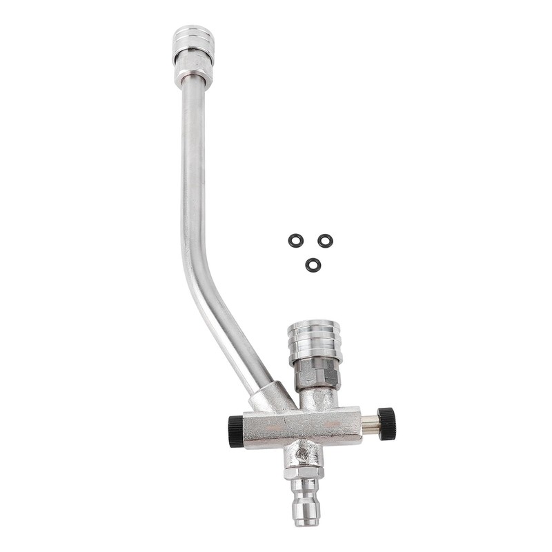 Haofy Stainless Steel Foam Cannon Dual Connector, Double Tip Attachment,