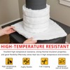 DOTUHAO Ceramic Fiber Insulation, 24"x8"x1"Thick Fireproof Insulation Blanket, 2300F High