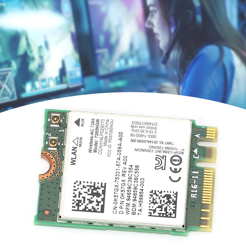 Wireless Network Card Dual Frequency for Intel AC7265 Wifi for