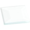 Plymor Square 3mm Beveled Clear Glass, 1 inch x 1