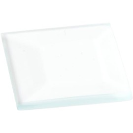 Plymor Square 3mm Beveled Clear Glass, 1 inch x 1 inch