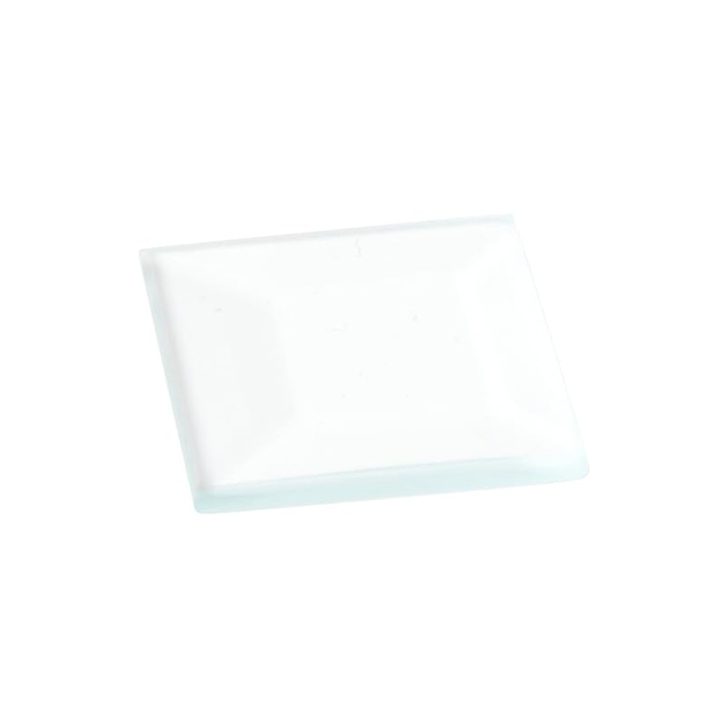 Plymor Square 3mm Beveled Clear Glass, 1 inch x 1