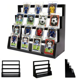 WQLLWFC 4 Tier Wooden Card Display Stand