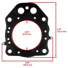 Caltric Top End Gasket Set for Honda Rancher 420 TRX420FPM 4WD PwrSteer Manual 2009-2013