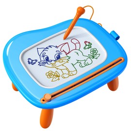 KOKODI Toy from 1 2 Years, Magnetic Drawing Board Writing Board for Children, Montessori Toy from 1 2 3 Years Old Baby Boys Girls Birthday Easter Gifts (Blue)