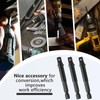 Uenhoy 10 Pack 1/4" Impact Adapter Set, Black Square Socket